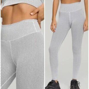 Good American Active Essential Ribbed Leggings - White